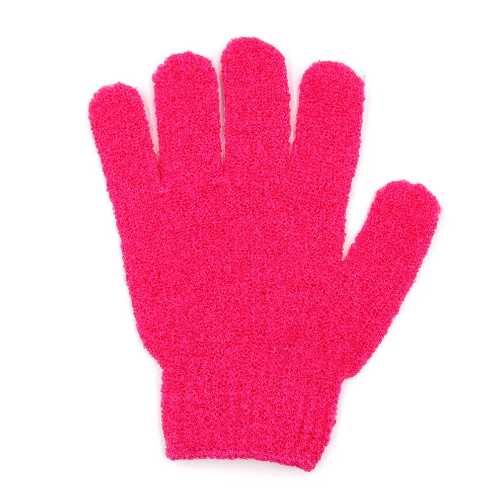 Double-Sided Exfoliating Bath Gloves | 5 or 10 Pack Scrubber Exfoliating Bath Gloves QXL 10Pcs Rose Red