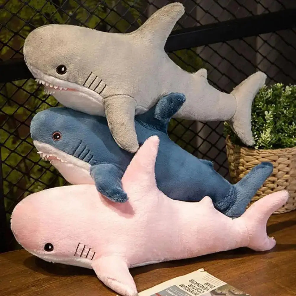 Cute Shark Plush Stuffed Animal Pillow Cushion | Fun Gift Plush Stuffed Toy QXL