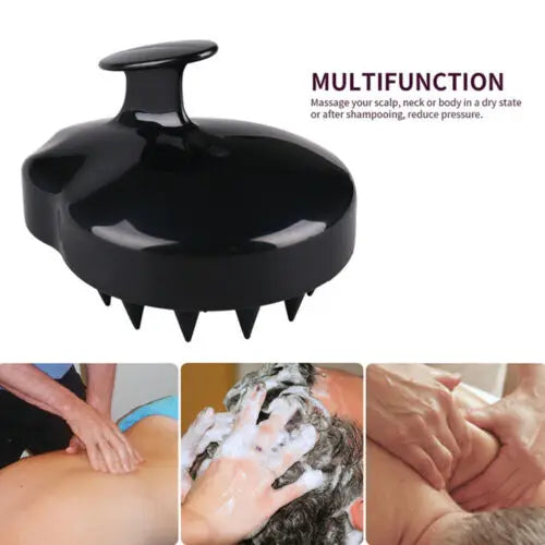 Silicone Scalp Massage Brush | Shampoo & Hair Washing Comb Scalp Massage Brush QXL