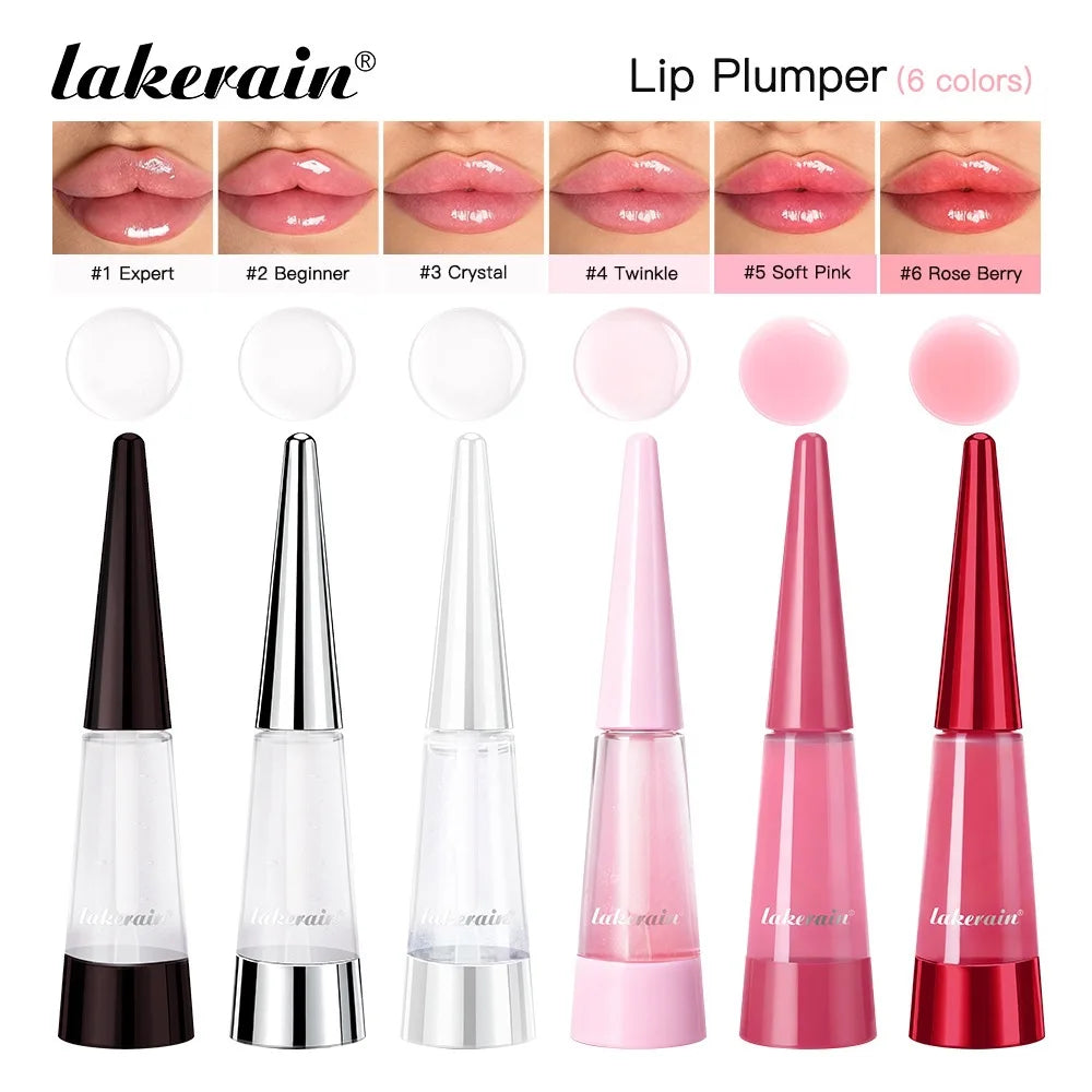 Lakerain Lip Plumper Serum | Glossy Moisturizing Lip Gloss Lip Plumper Gloss QXL