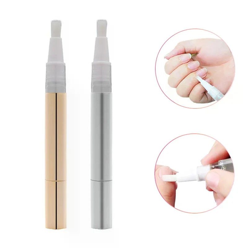3ml Empty Twist Pen – Cuticle Oil & Lip Balm Brush Tube Refillable Brush Pen QXL