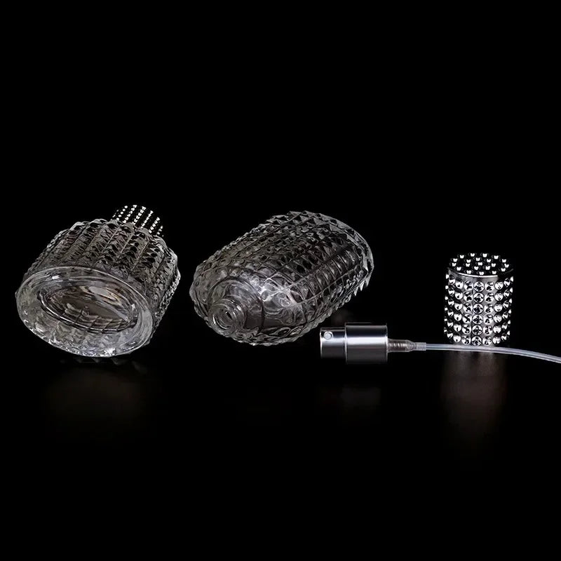 Pineapple Glass Perfume Bottle with Atomizer | 30ml & 50ml Perfume Atomizer Bottle QXL