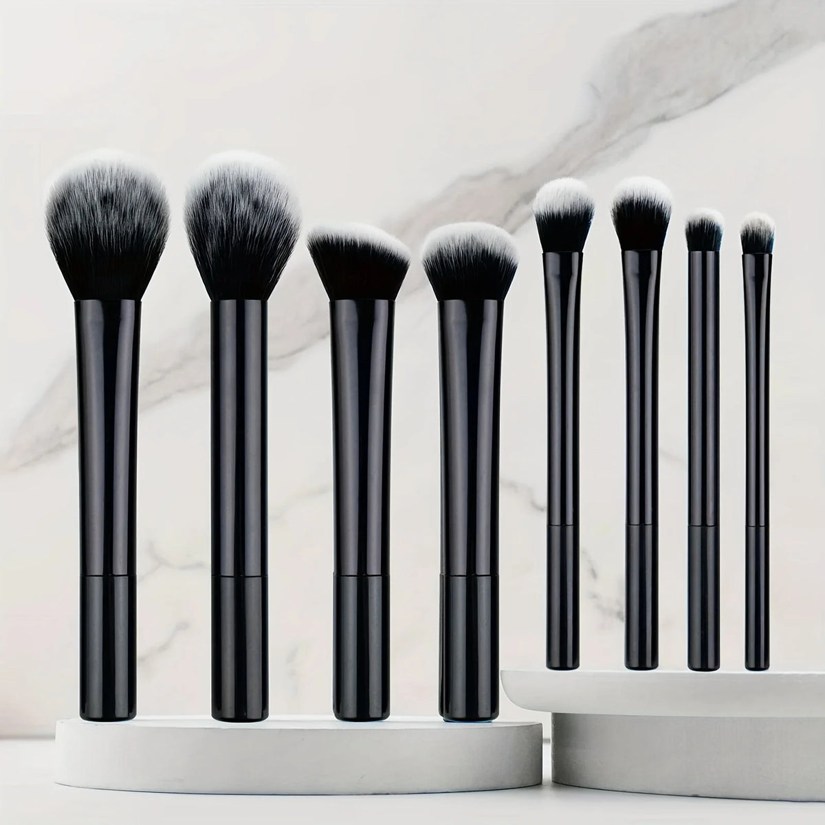 8-Piece Makeup Brush Set | Soft Synthetic Bristles Makeup Brush Set QXL