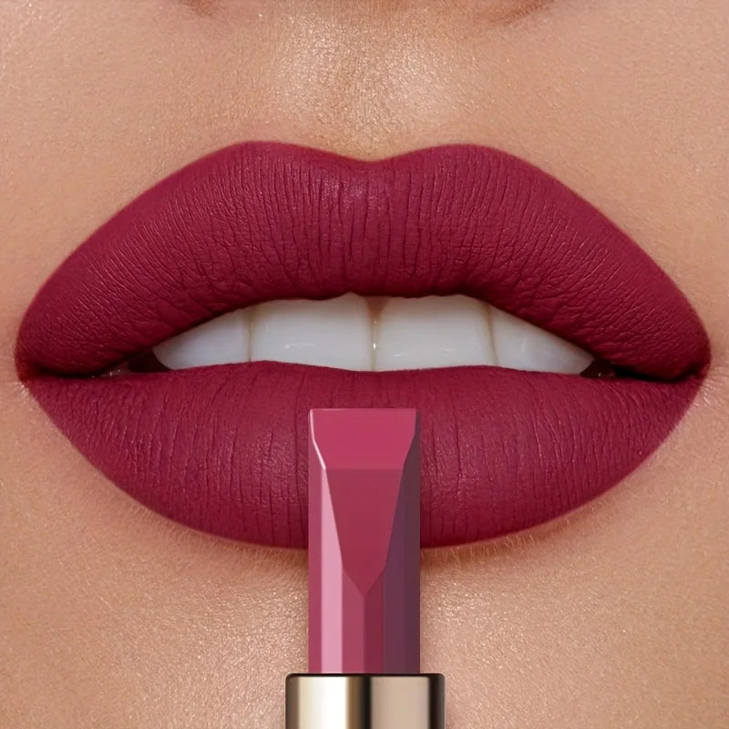 Luxury Matte Velvet Lipstick | Waterproof Long-Lasting Color Matte Velvet Lipstick QXL