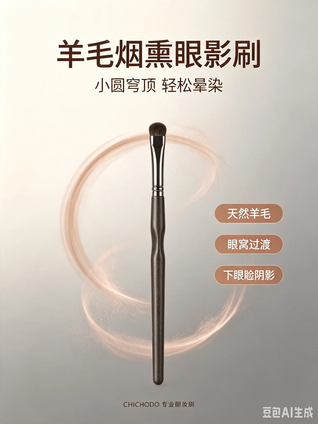 CHICHODO Goat Hair Eyeshadow Blending Brush | Smoky Eye Eyeshadow Blending Brush QXL