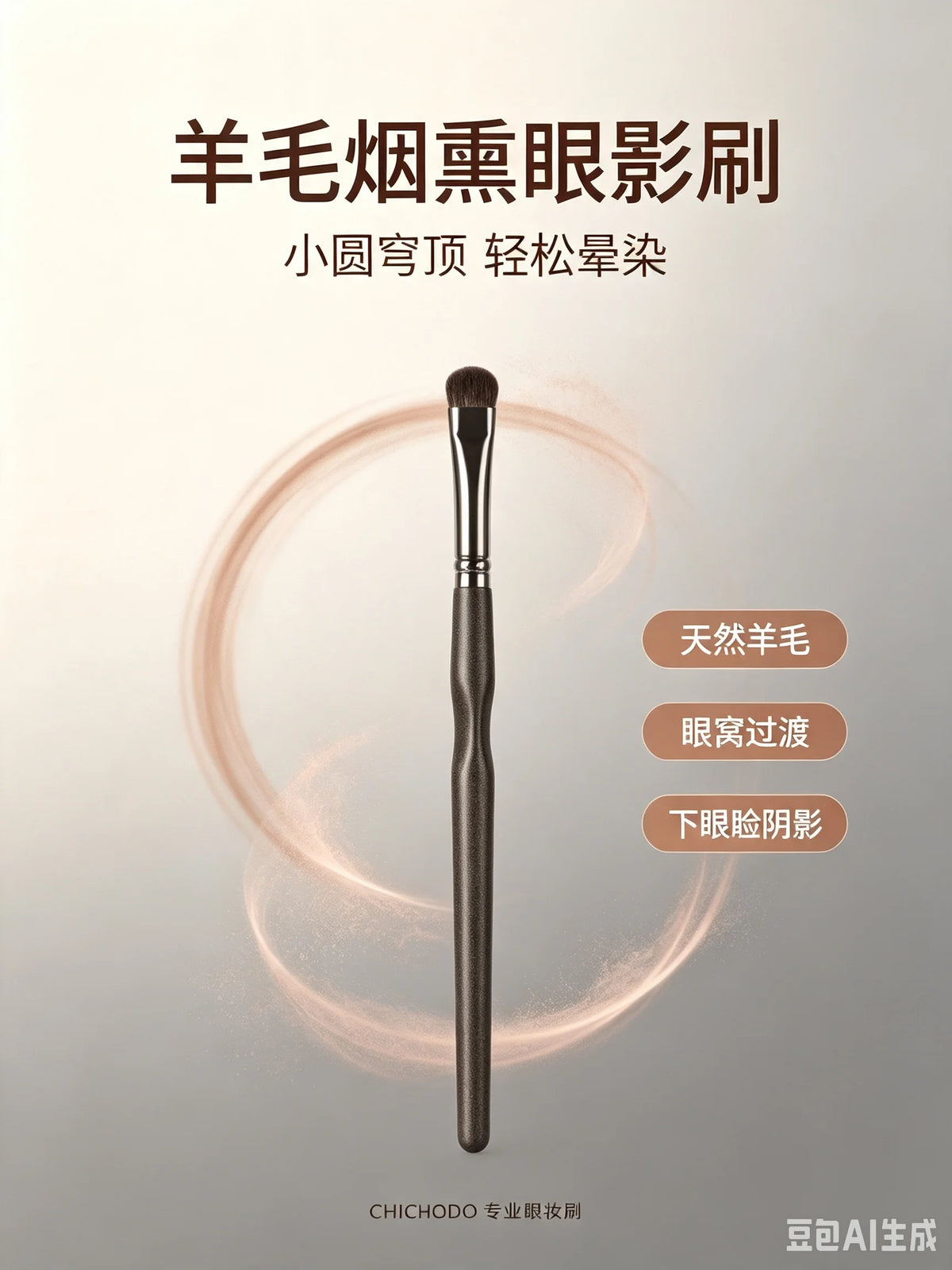 CHICHODO Goat Hair Eyeshadow Blending Brush | Smoky Eye Eyeshadow Blending Brush QXL