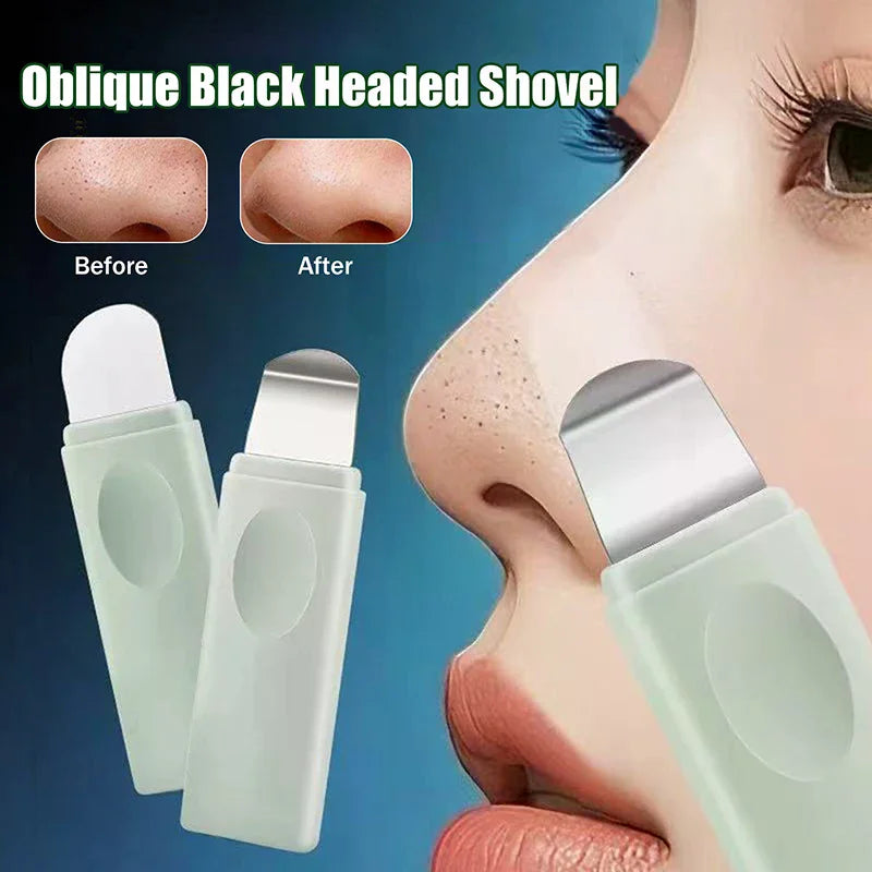 Manual Blackhead Removal Spatula – Angled Pore Cleansing Tool Blackhead Removal Tool QXL