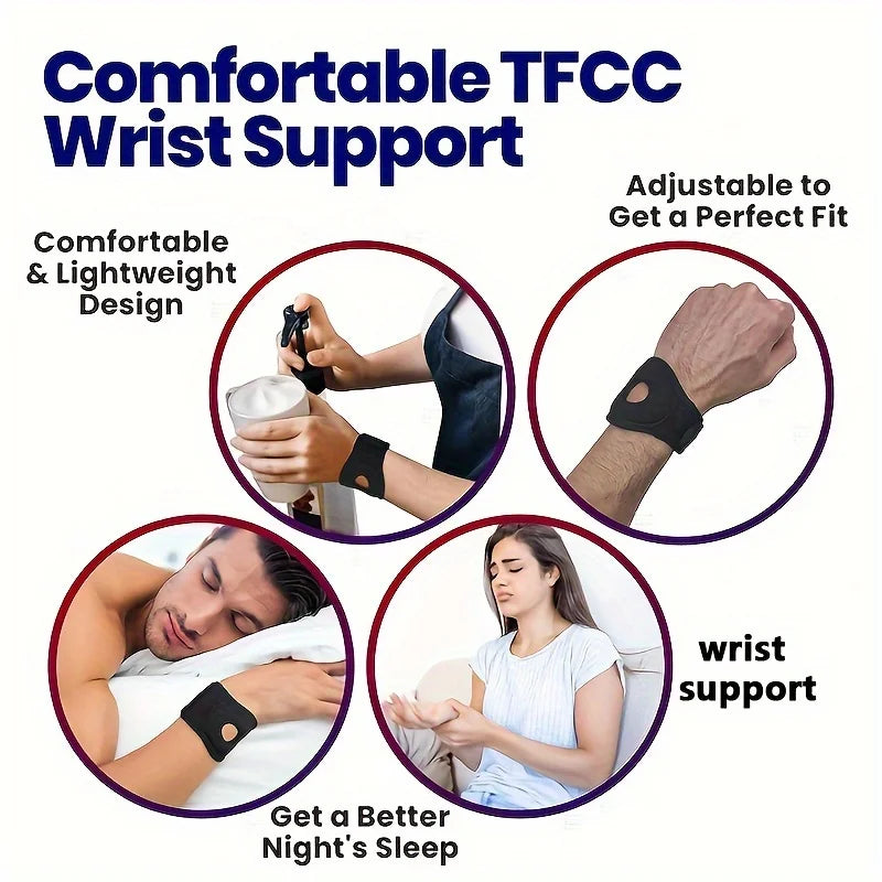 2-Pack Adjustable Cushioned Wrist Support Braces – Unisex Wrist Support Brace QXL