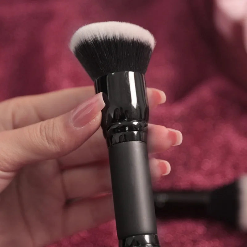 Double-Ended Concealer & Contour Brush | Bevel Foundation Tool Dual Makeup Brush QXL