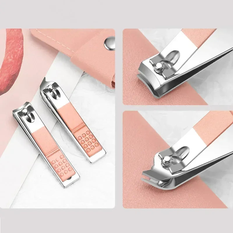 7-Piece Manicure Pedicure Nail Care Kit with PU Leather Case Nail Care Kit QXL