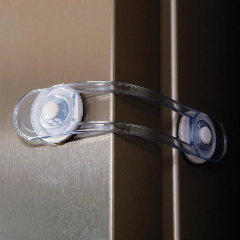 Baby Cabinet & Drawer Safety Locks | 3/5-Pack Transparent Strap Baby Safety Lock QXL