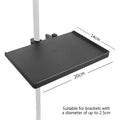 Mic Stand Soundcard Tray Clip Holder for Tripod Bracket Mic Stand Accessory QXL 200mm black