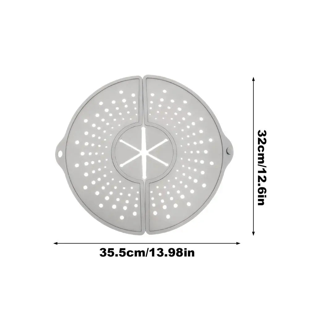 Foldable Silicone Splatter Screen & Frying Pan Cover Splatter Screen QXL 1pcs