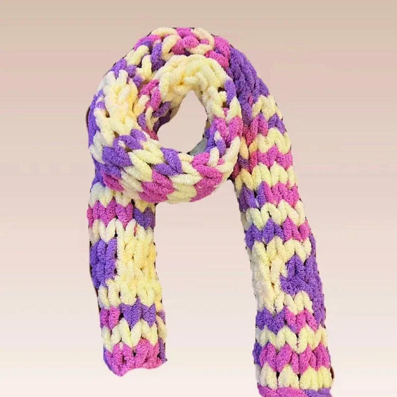 100g Soft Polyester Knitting Yarn | DIY Blankets & Scarves Hand Knitting Yarn QXL