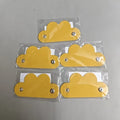 5-Pack Leather Cable Winder Ties | Heart Buckle Wire Organizer Cable Wire Organizer QXL Yellow 5pcs