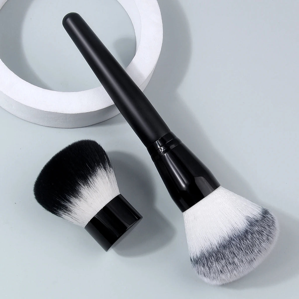 KOSSHOW 2-Pack Fluffy Powder Brush Set | Ombre Hair Makeup Powder Makeup Brush QXL