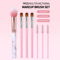 KOSSHOW 7-Pc Makeup Brush Set | Blush, Eyeshadow & Lash Makeup Brush Set QXL MULTI