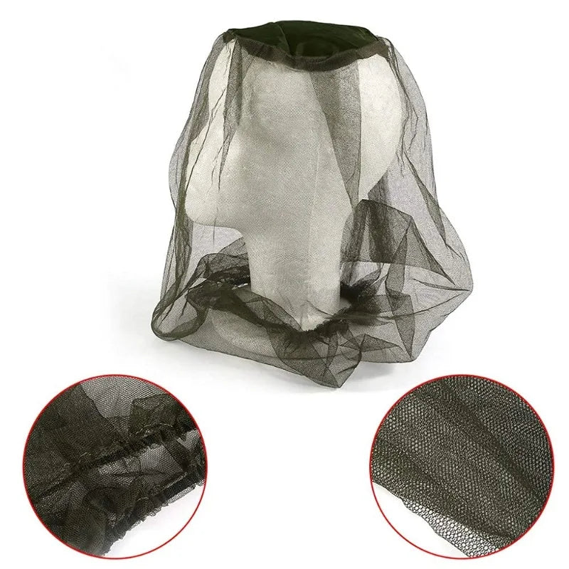 2-Pack Insect Head Net Mesh Mask | Fishing, Camping & Hiking Insect Head Net QXL
