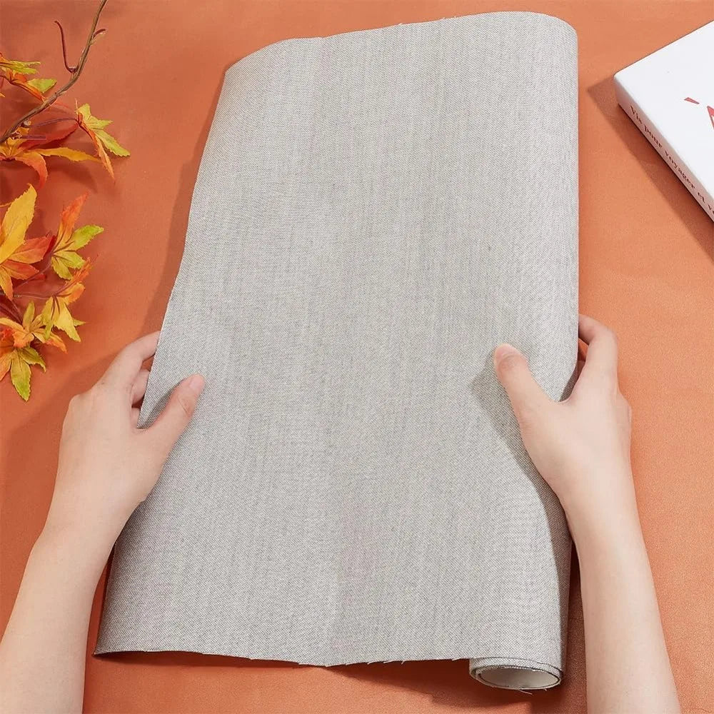Natural Linen Bookbinding Cloth 29.5x15.7" | Paper-Backed Cover Bookbinding Cloth QXL