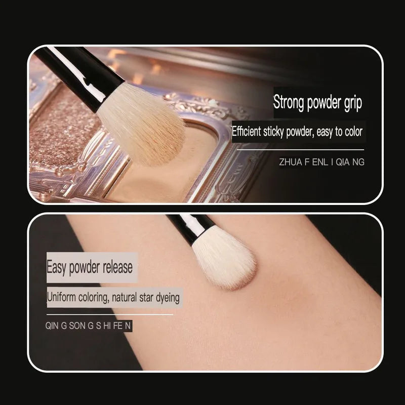 7-Piece Wool Eye Makeup Brush Set | Soft Goat Hair & Bag Eye Makeup Brush Set QXL