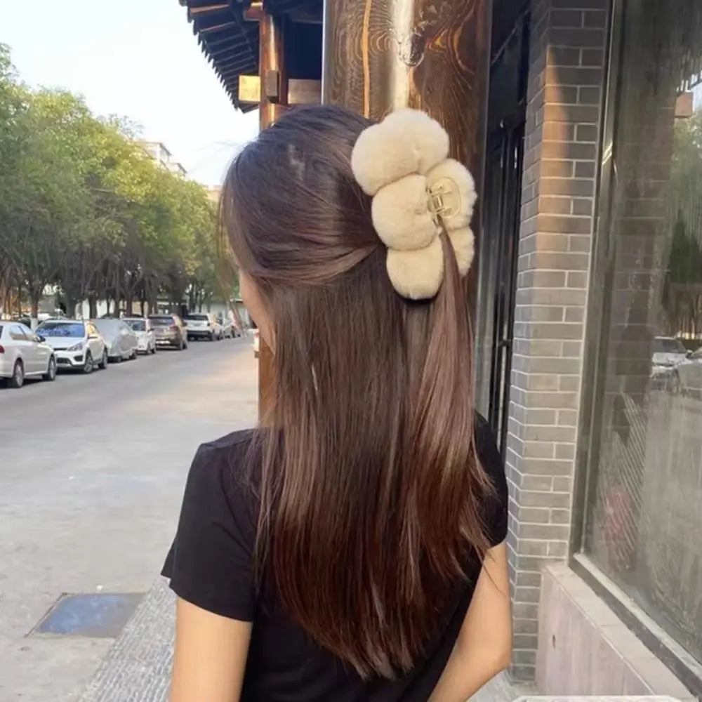 Multifunctional Plush Claw Hair Clip | High-End Styling Accessory Claw Hair Clip QXL