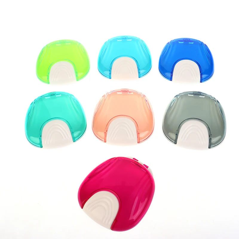 Press-to-Open Retainer & Denture Storage Case | Shell Box Dental Retainer Case QXL