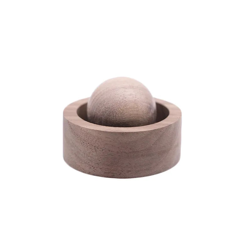 Black Walnut Wood Ball Car Essential Oil Diffuser 5×3.5cm Essential Oil Diffuser QXL walnut
