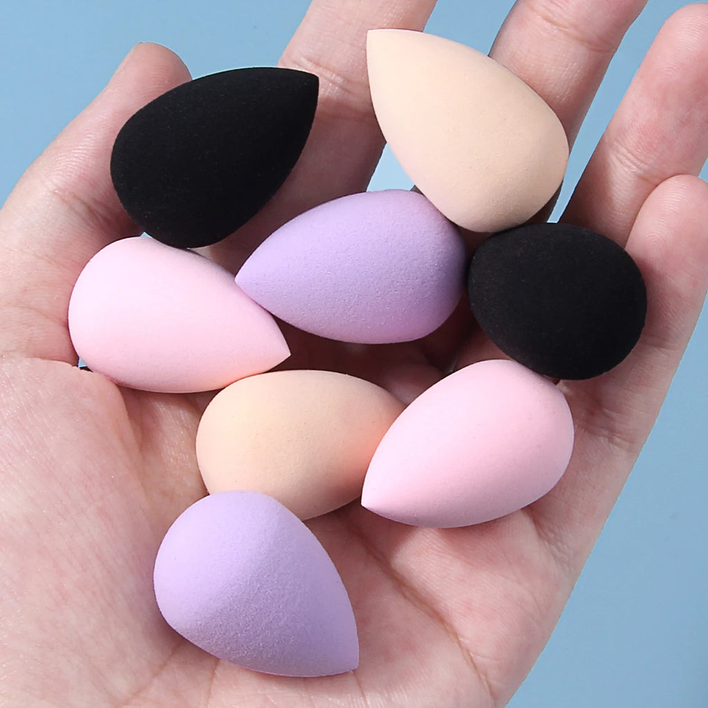8-Pack Mini Teardrop Makeup Sponges | Multicolor Concealer Set Makeup Sponge Set QXL