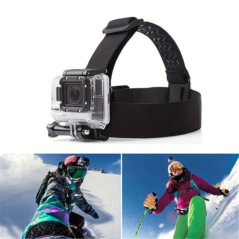 Headband Mount for DJI Osmo Action, Insta360 & GoPro Camera Head Mount QXL
