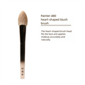 Heart-Shape Blush & Highlight Brush | Soft Goat Hair Makeup Blush & Highlight Brush QXL D80 Heart Blush