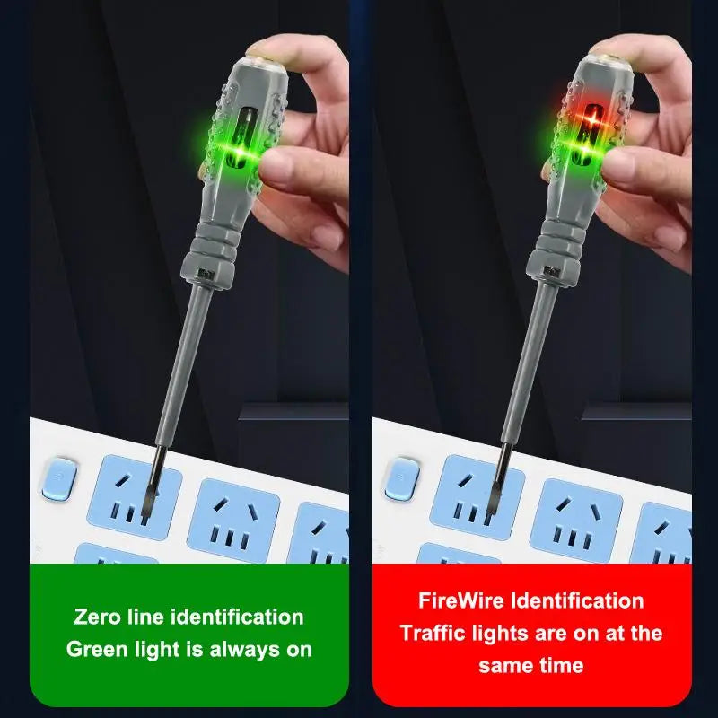2-in-1 Non-Contact Voltage Tester & Screwdriver 12–220V Voltage Tester Pen QXL