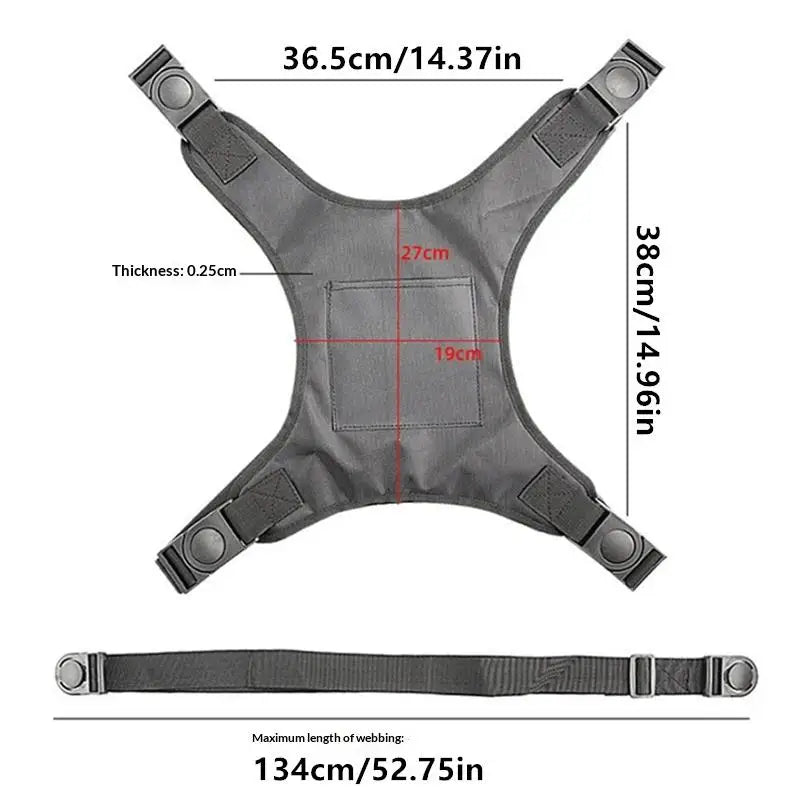 Wheelchair Safety Harness Vest | Adjustable Shoulder Strap Wheelchair Safety Harness QXL