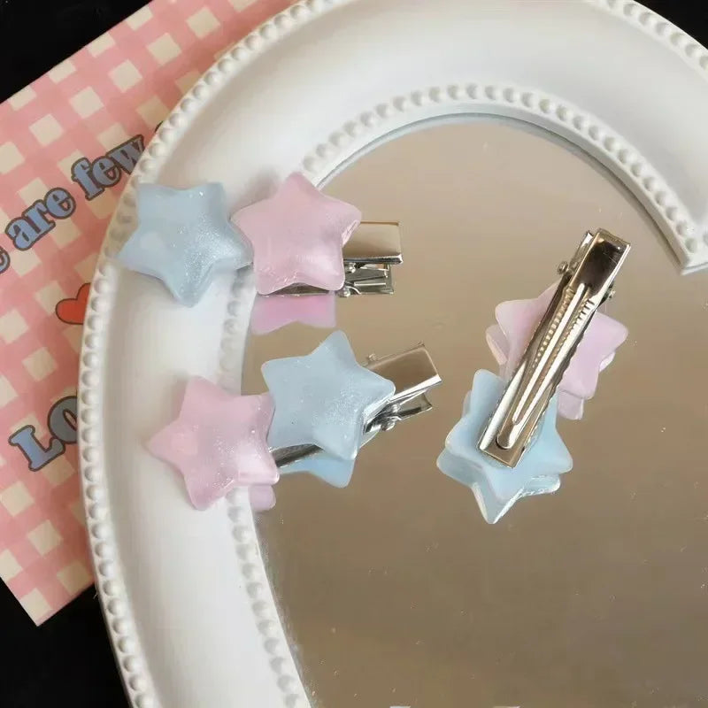Jelly Pentagram Duckbill Hair Clip | Cute Bangs Side Clip Hair Clip QXL