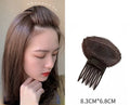 Hair Root Volume Sponge Pad Clip | Bump & Fluffy Bangs Insert Comb Hair Volume Clip QXL Brown comb 1pcs