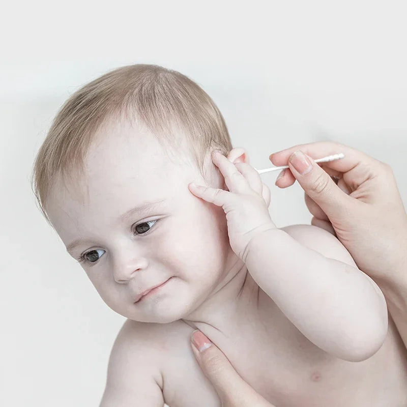 400-Pack Baby Cotton Swabs | Organic, Safe & Biodegradable Baby Cotton Swabs QXL