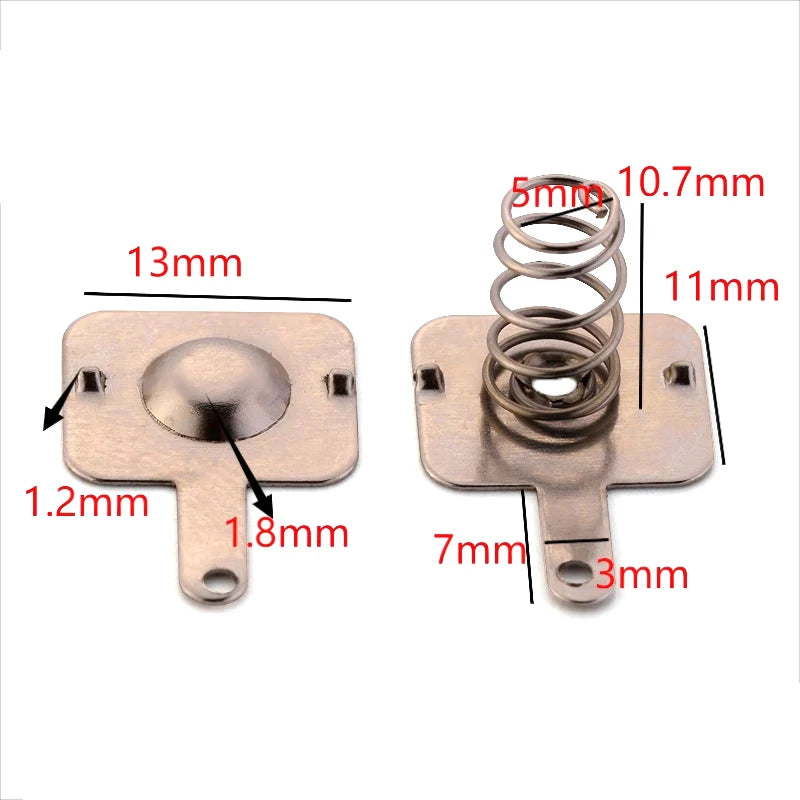 20-Pack 18650 Battery Spring Contact Plates | DIY Assembly Battery Contact Plates QXL onesize