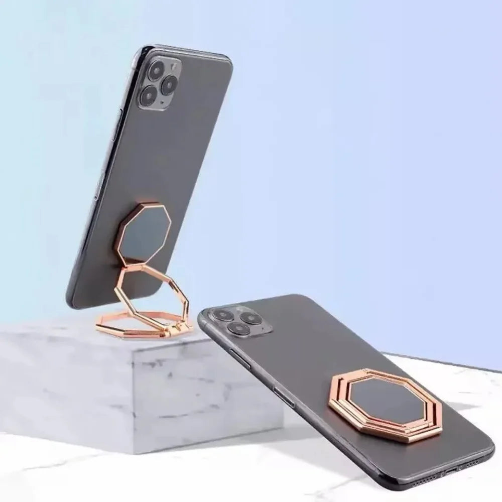 360° Rotating Phone Ring Stand | Foldable Metal Kickstand Phone Ring Stand QXL
