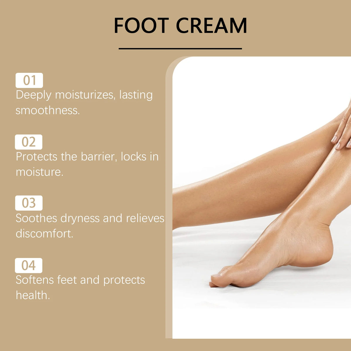 WOODSLEEP Exfoliating Foot Cream | Moisturising Intensive Care 60g Foot Cream QXL