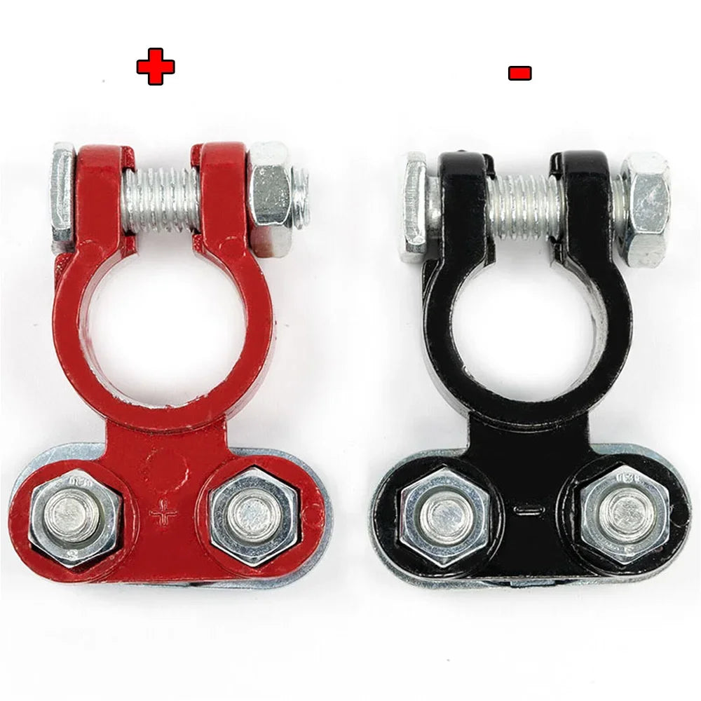 Heavy-Duty Battery Terminal Clamps 12V 24V | Car Boat Truck Battery Terminal Clamp QXL 2Pcs