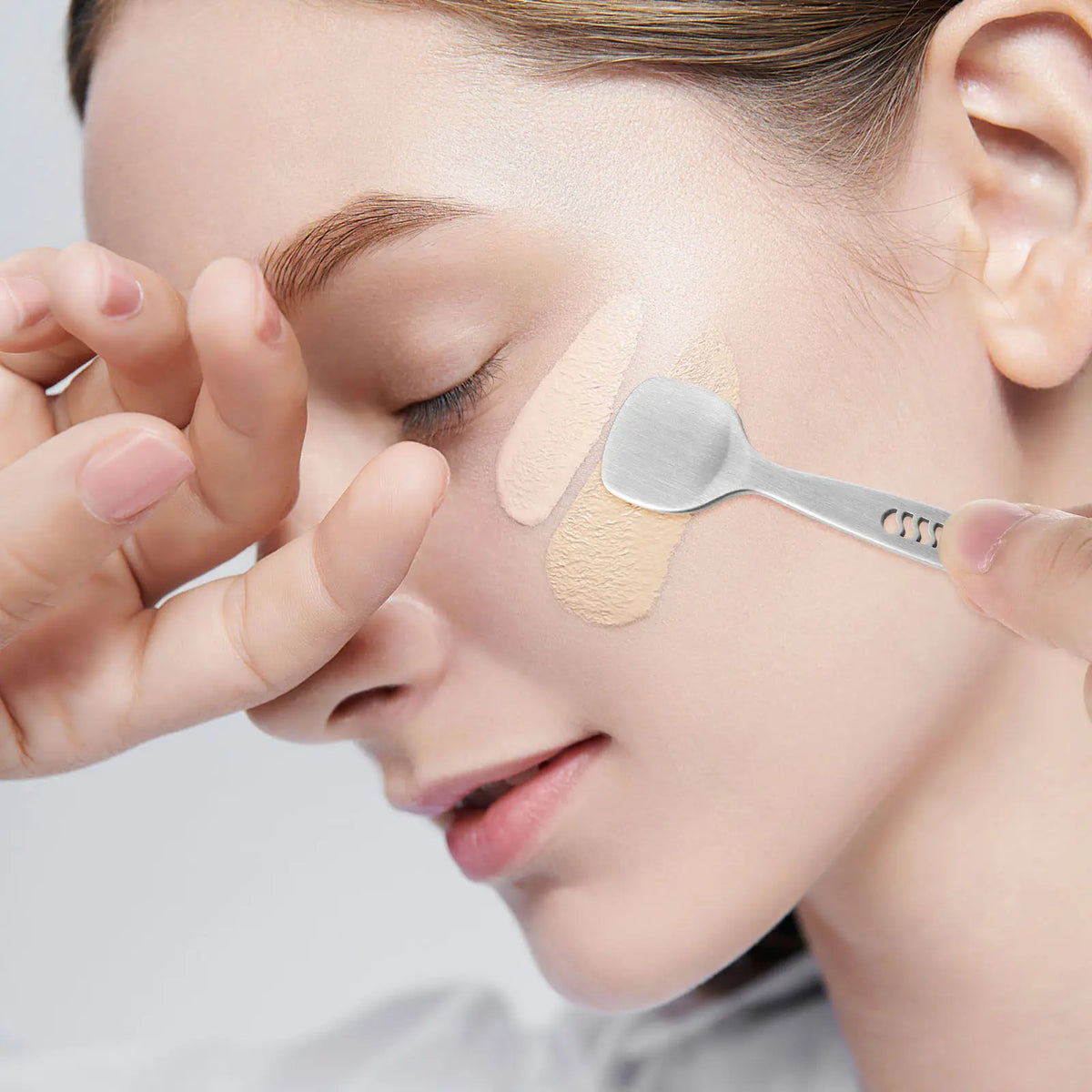 Double-Ended Stainless Steel Blackhead Scraper & Face Spatula Blackhead Scraper Tool QXL Default Title