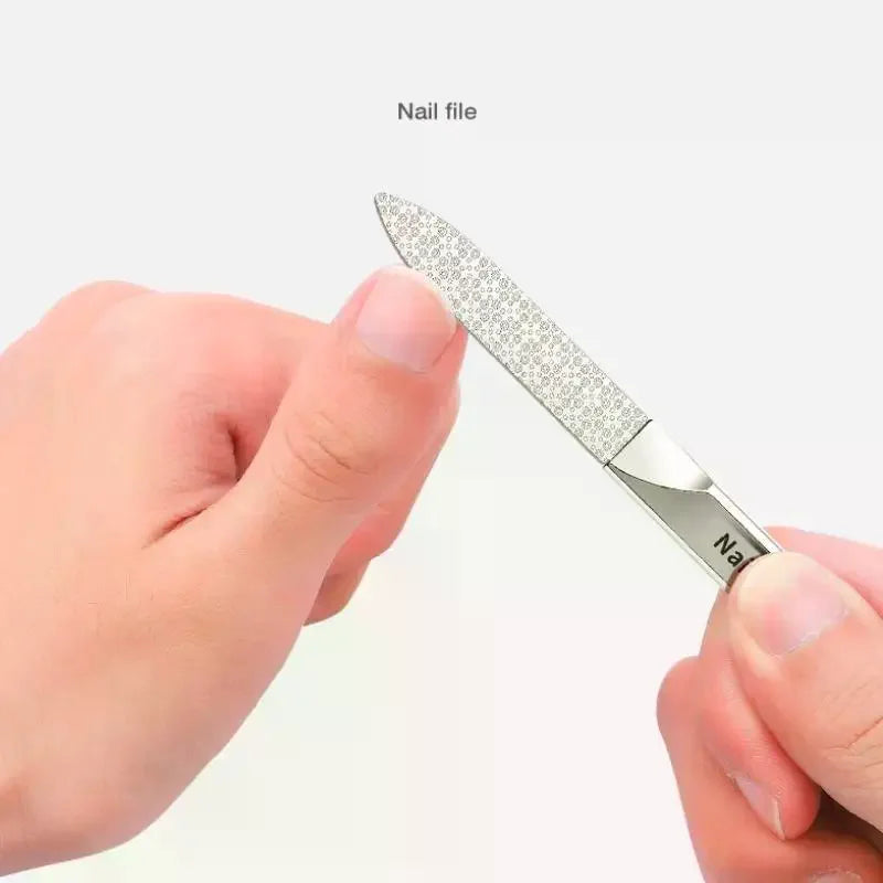 Double-Sided Stainless Steel Nail File | Manicure & Pedicure Stainless Steel Nail File QXL