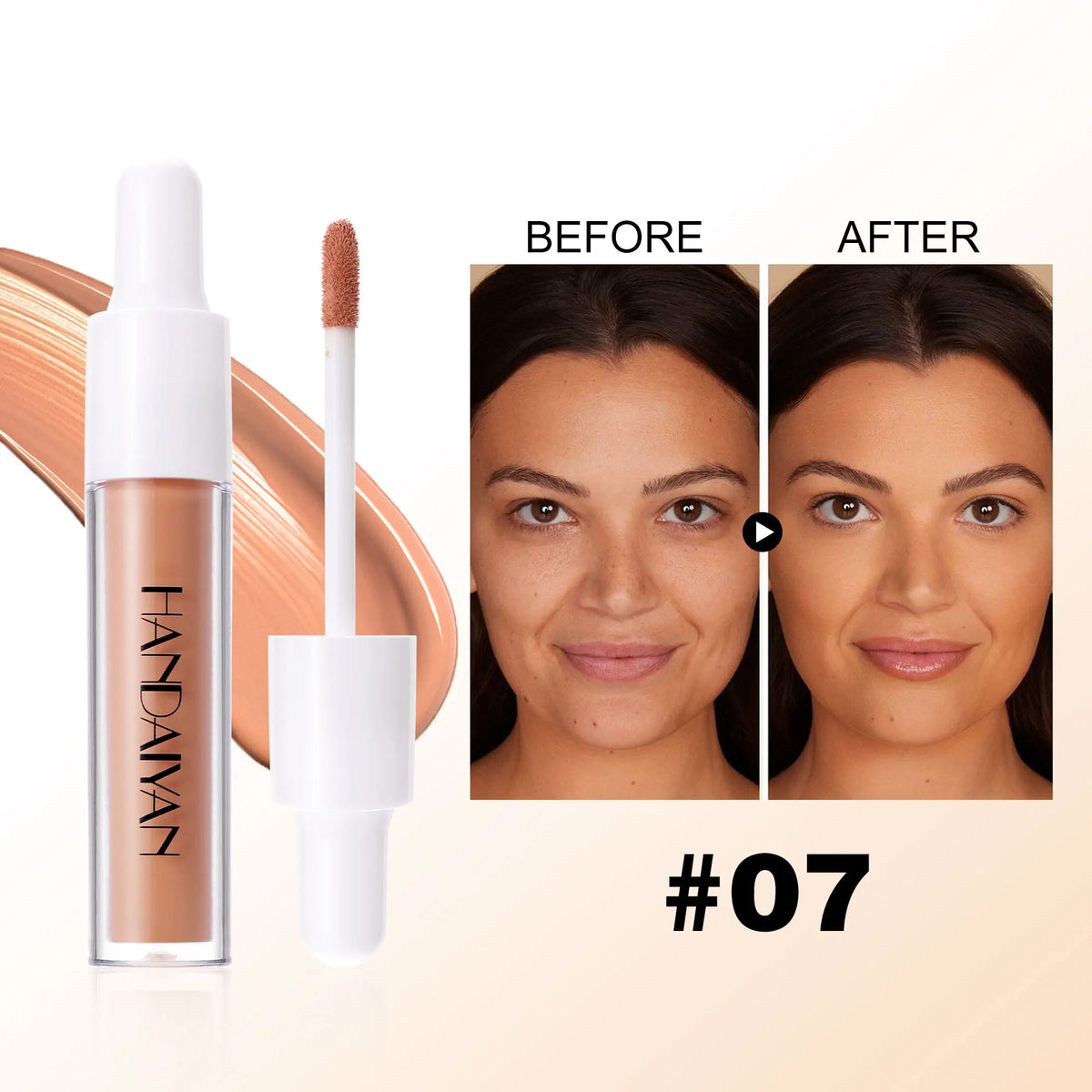 HANDAIYAN 8-Shade Full Coverage Liquid Concealer | Waterproof Liquid Concealer QXL 7