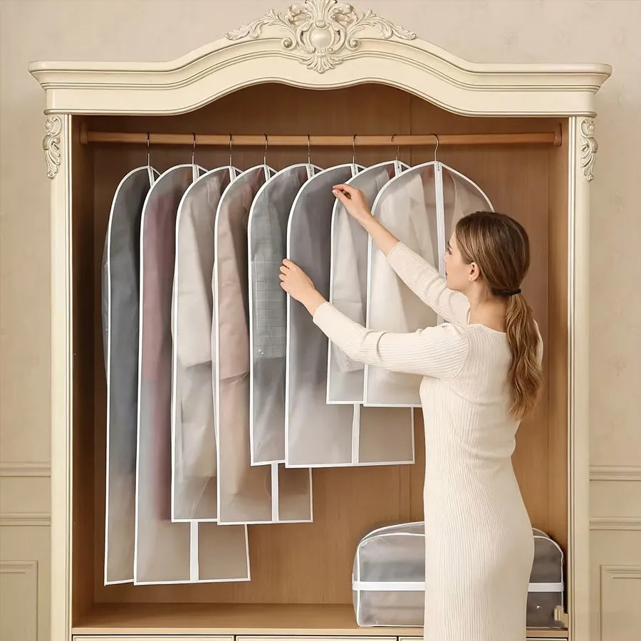 Hanging Garment Cover Bag 60×120cm | Suit & Dress Storage Garment Storage Bag QXL