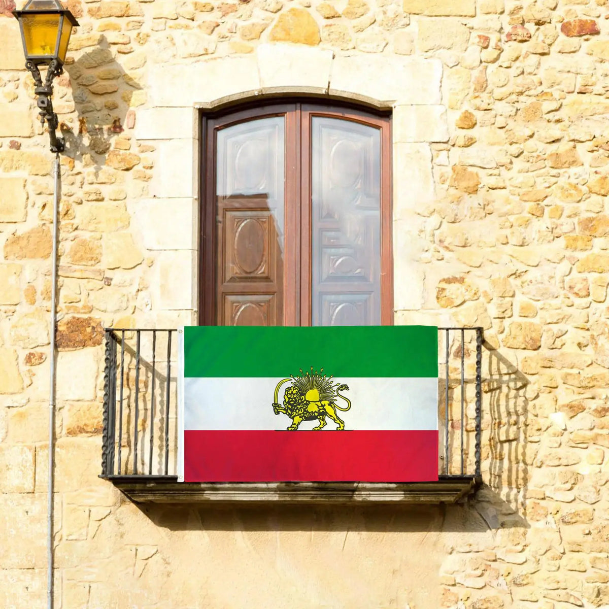 3x5 FT Iran Lion & Sun Historic Flag | Double-Printed Polyester Decorative Flag QXL
