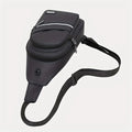 Men's PU Leather Chest Bag | Large Capacity Travel Sling Chest Sling Bag QXL black