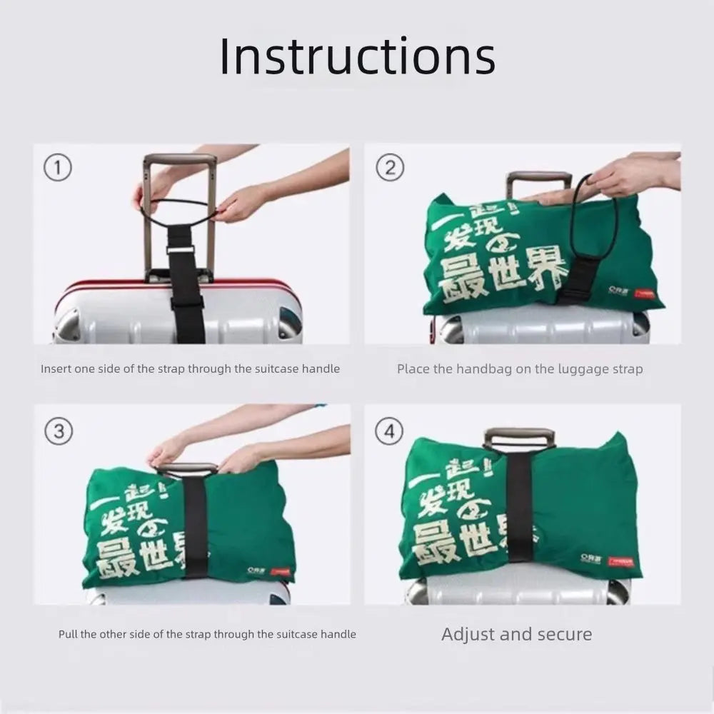 Adjustable Luggage Elastic Strap | Suitcase Bungee Connector Luggage Strap QXL