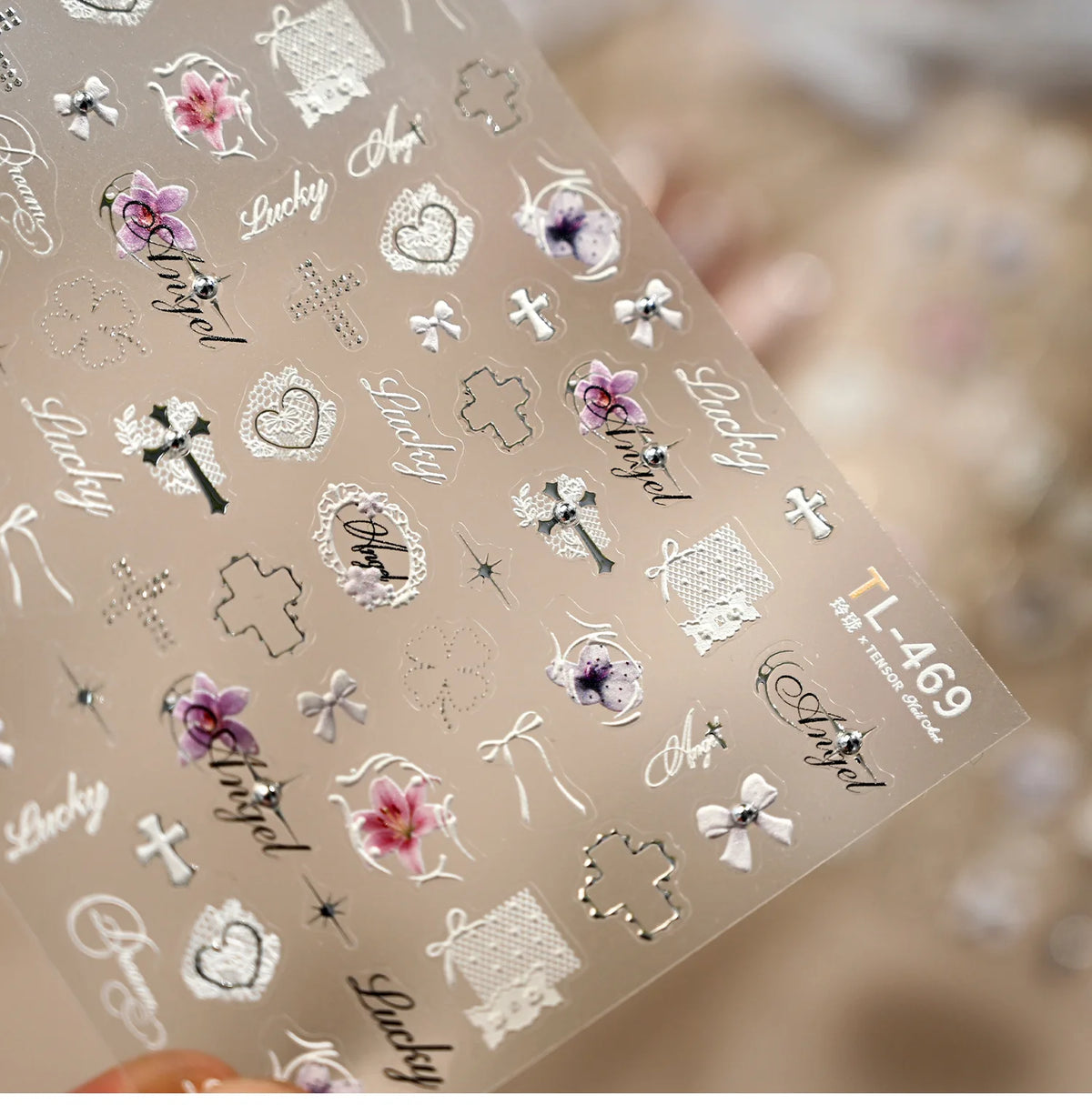 5D Embossed Nail Art Stickers | Cute Cat Kawaii Decals Nail Art Stickers QXL