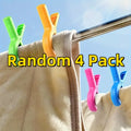 4-Pack Windproof Beach Towel Clips | Pool, Cruise & Chair Beach Towel Clips QXL Random 4 Pack