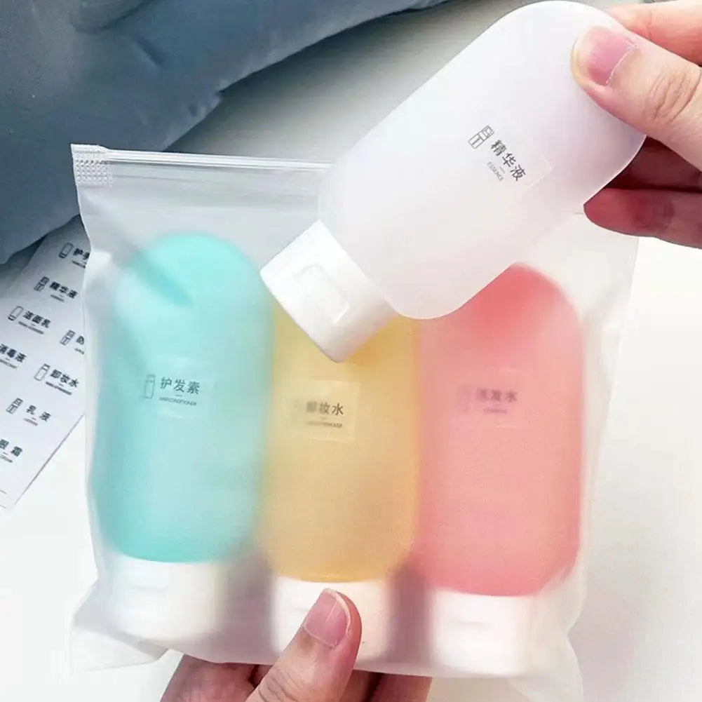4-Pack 60ml Leak-Proof Silicone Travel Bottles | TSA Approved Travel Squeeze Bottles QXL