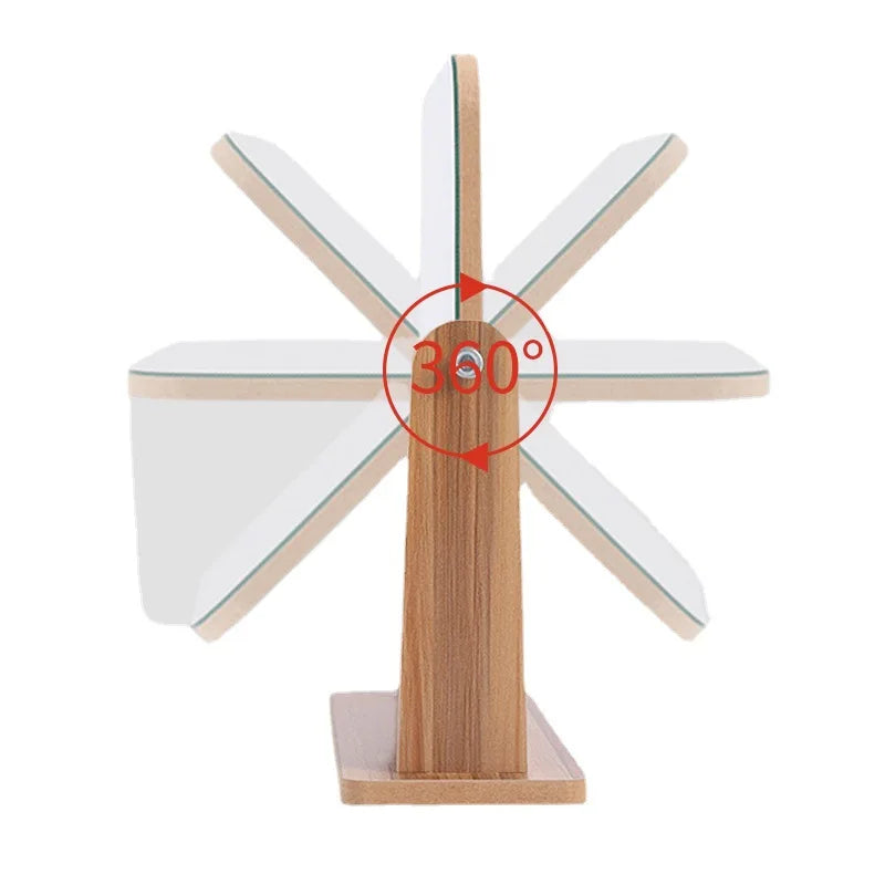 360° Rotating Makeup Mirror with Wood Stand | Vanity Mirror Vanity Makeup Mirror QXL